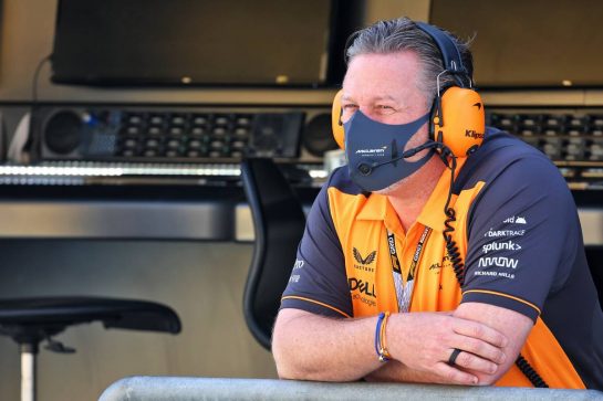 Zak Brown (USA) McLaren Executive Director.
18.03.2022. Formula 1 World Championship, Rd 1, Bahrain Grand Prix, Sakhir, Bahrain, Practice Day
- www.xpbimages.com, EMail: requests@xpbimages.com © Copyright: Batchelor / XPB Images