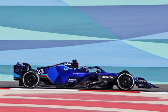 Alexander Albon (THA) Williams Racing FW44.
18.03.2022. Formula 1 World Championship, Rd 1, Bahrain Grand Prix, Sakhir, Bahrain, Practice Day
- www.xpbimages.com, EMail: requests@xpbimages.com © Copyright: Bearne / XPB Images