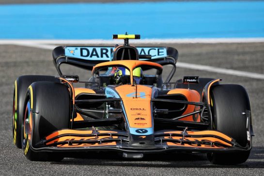 Lando Norris (GBR) McLaren MCL36.
18.03.2022. Formula 1 World Championship, Rd 1, Bahrain Grand Prix, Sakhir, Bahrain, Practice Day
 - www.xpbimages.com, EMail: requests@xpbimages.com © Copyright: Coates / XPB Images