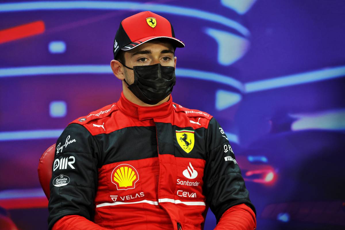 Charles Leclerc (MON) Ferrari in the post qualifying FIA Press Conference. 19.03.2022. Formula 1 World Championship, Rd 1, Bahrain Grand Prix, Sakhir