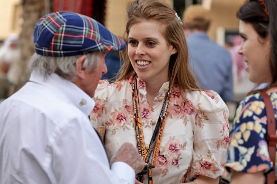 Princess Beatrice with Jackie Stewart (GBR).
20.03.2022. Formula 1 World Championship, Rd 1, Bahrain Grand Prix, Sakhir, Bahrain, Race Day.
- www.xpbimages.com, EMail: requests@xpbimages.com © Copyright: Bearne / XPB Images