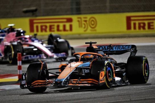 Daniel Ricciardo (AUS) McLaren MCL36.
20.03.2022. Formula 1 World Championship, Rd 1, Bahrain Grand Prix, Sakhir, Bahrain, Race Day.
 - www.xpbimages.com, EMail: requests@xpbimages.com © Copyright: Coates / XPB Images