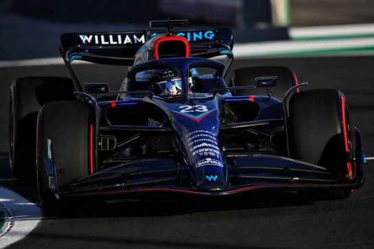 Alexander Albon (THA) Williams Racing FW44.
25.03.2022 Formula 1 World Championship, Rd 2, Saudi Arabian Grand Prix, Jeddah, Saudi Arabia, Practice Day.
- www.xpbimages.com, EMail: requests@xpbimages.com © Copyright: Coates / XPB Images