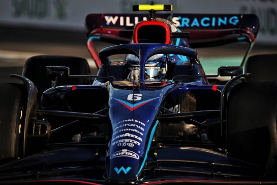 Nicholas Latifi (CDN) Williams Racing FW44.
25.03.2022 Formula 1 World Championship, Rd 2, Saudi Arabian Grand Prix, Jeddah, Saudi Arabia, Practice Day.
- www.xpbimages.com, EMail: requests@xpbimages.com © Copyright: Coates / XPB Images