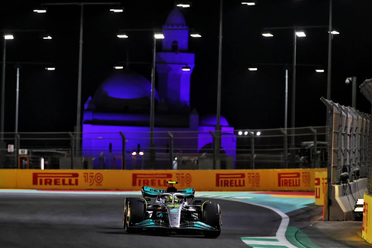 Lewis Hamilton (GBR) Mercedes AMG F1 W13. 25.03.2022 Formula 1 World Championship, Rd 2, Saudi Arabian Grand Prix, Jeddah