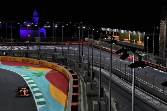Daniel Ricciardo (AUS) McLaren MCL36.
26.03.2022. Formula 1 World Championship, Rd 2, Saudi Arabian Grand Prix, Jeddah, Saudi Arabia, Qualifying Day.
 - www.xpbimages.com, EMail: requests@xpbimages.com © Copyright: Coates / XPB Images