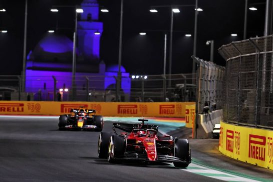 Charles Leclerc (MON) Ferrari F1-75.
27.03.2022. Formula 1 World Championship, Rd 2, Saudi Arabian Grand Prix, Jeddah, Saudi Arabia, Race Day.
- www.xpbimages.com, EMail: requests@xpbimages.com © Copyright: Charniaux / XPB Images