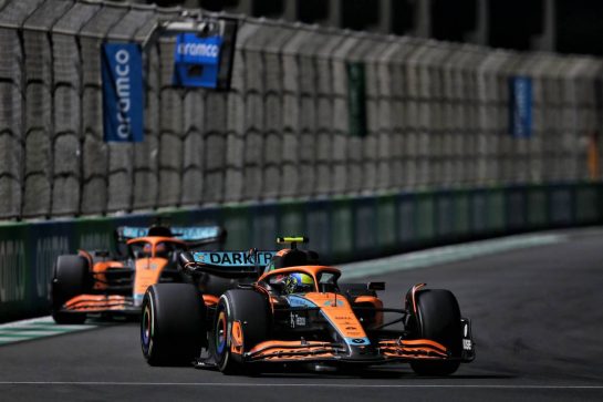 Lando Norris (GBR) McLaren MCL36.
27.03.2022. Formula 1 World Championship, Rd 2, Saudi Arabian Grand Prix, Jeddah, Saudi Arabia, Race Day.
- www.xpbimages.com, EMail: requests@xpbimages.com © Copyright: Coates / XPB Images