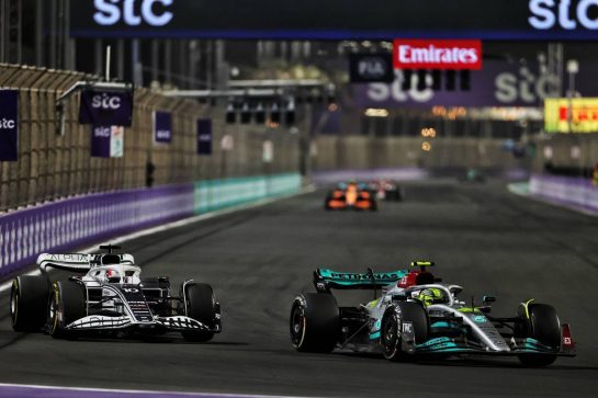 Lewis Hamilton (GBR) Mercedes AMG F1 W13.
27.03.2022. Formula 1 World Championship, Rd 2, Saudi Arabian Grand Prix, Jeddah, Saudi Arabia, Race Day.
- www.xpbimages.com, EMail: requests@xpbimages.com © Copyright: Charniaux / XPB Images