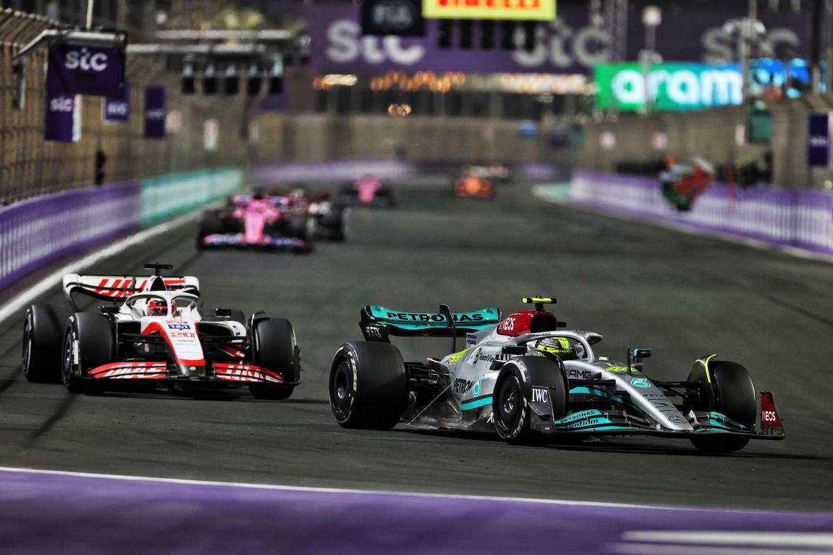 Lewis Hamilton (GBR) Mercedes AMG F1 W13. 27.03.2022. Formula 1 World Championship, Rd 2, Saudi Arabian Grand Prix, Jeddah