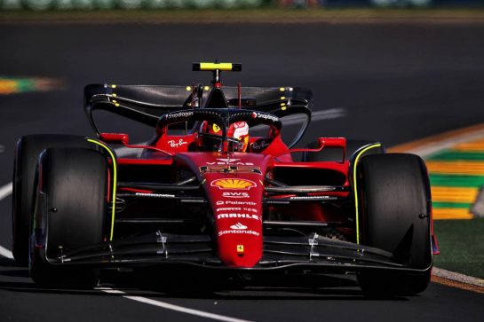 Carlos Sainz Jr (ESP) Ferrari F1-75.
08.04.2022. Formula 1 World Championship, Rd 3, Australian Grand Prix, Albert Park, Melbourne, Australia, Practice Day.
 - www.xpbimages.com, EMail: requests@xpbimages.com © Copyright: Coates / XPB Images