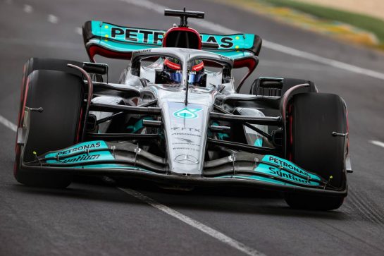 George Russell (GBR), Mercedes AMG F1 
09.04.2022. Formula 1 World Championship, Rd 3, Australian Grand Prix, Albert Park, Melbourne, Australia, Qualifying Day.
- www.xpbimages.com, EMail: requests@xpbimages.com © Copyright: Charniaux / XPB Images