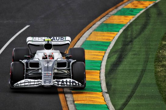Yuki Tsunoda (JPN) AlphaTauri AT03.
09.04.2022. Formula 1 World Championship, Rd 3, Australian Grand Prix, Albert Park, Melbourne, Australia, Qualifying Day.
- www.xpbimages.com, EMail: requests@xpbimages.com © Copyright: Coates / XPB Images