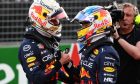 2nd for Max Verstappen (NLD) Red Bull Racing RB18 and 3rd for Sergio Perez (MEX) Red Bull Racing. 09.04.2022. Formula 1 World Championship, Rd 3, Australian Grand Prix, Albert Park, Melbourne