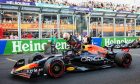 Max Verstappen (NLD) Red Bull Racing RB18 in qualifying parc ferme. 09.04.2022. Formula 1 World Championship, Rd 3, Australian Grand Prix, Albert Park, Melbourne,