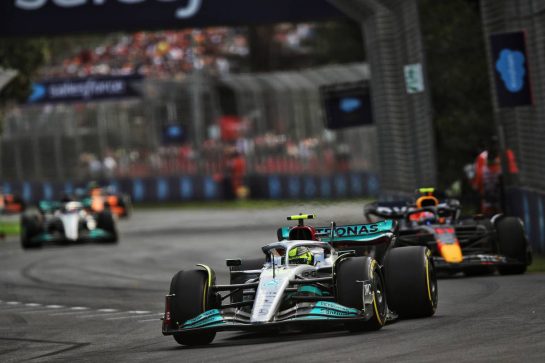 Lewis Hamilton (GBR) Mercedes AMG F1 W13.
10.04.2022. Formula 1 World Championship, Rd 3, Australian Grand Prix, Albert Park, Melbourne, Australia, Race Day.
- www.xpbimages.com, EMail: requests@xpbimages.com © Copyright: Coates / XPB Images