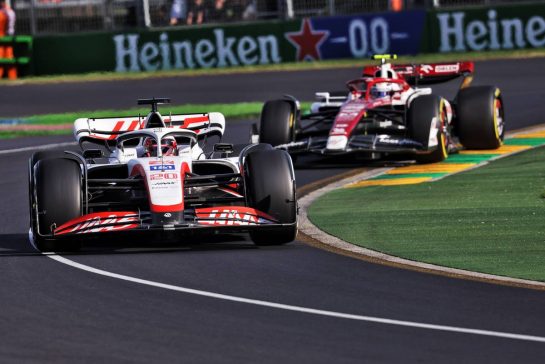 Kevin Magnussen (DEN) Haas VF-22.
10.04.2022. Formula 1 World Championship, Rd 3, Australian Grand Prix, Albert Park, Melbourne, Australia, Race Day.
- www.xpbimages.com, EMail: requests@xpbimages.com © Copyright: Bearne / XPB Images