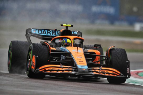 Lando Norris (GBR) McLaren MCL36.
22.04.2022. Formula 1 World Championship, Rd 4, Emilia Romagna Grand Prix, Imola, Italy, Qualifying Day.
 - www.xpbimages.com, EMail: requests@xpbimages.com © Copyright: Coates / XPB Images