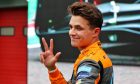 Lando Norris (GBR) McLaren celebrates his third position in qualifying parc ferme. 22.04.2022. Formula 1 World Championship, Rd 4, Emilia Romagna Grand Prix, Imola, Italy, Qualifying