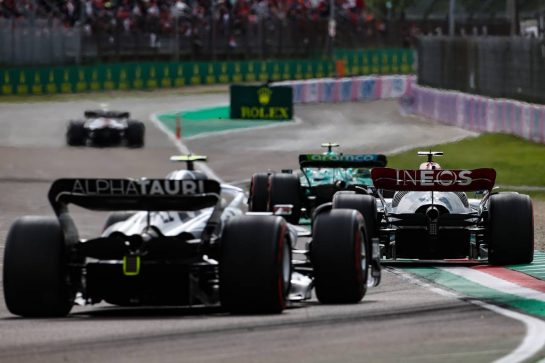 George Russell (GBR), Mercedes AMG F1 
23.04.2022. Formula 1 World Championship, Rd 4, Emilia Romagna Grand Prix, Imola, Italy, Sprint Day.
- www.xpbimages.com, EMail: requests@xpbimages.com © Copyright: Charniaux / XPB Images