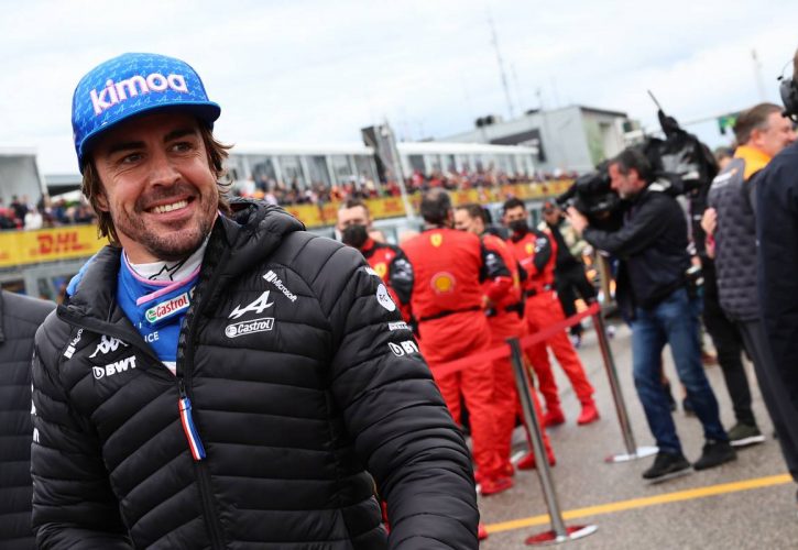Fernando Alonso (ESP) Alpine F1 Team A522. 24.04.2022. Formula 1 World Championship, Rd 4, Emilia Romagna Grand Prix, Imola, Italy, Race