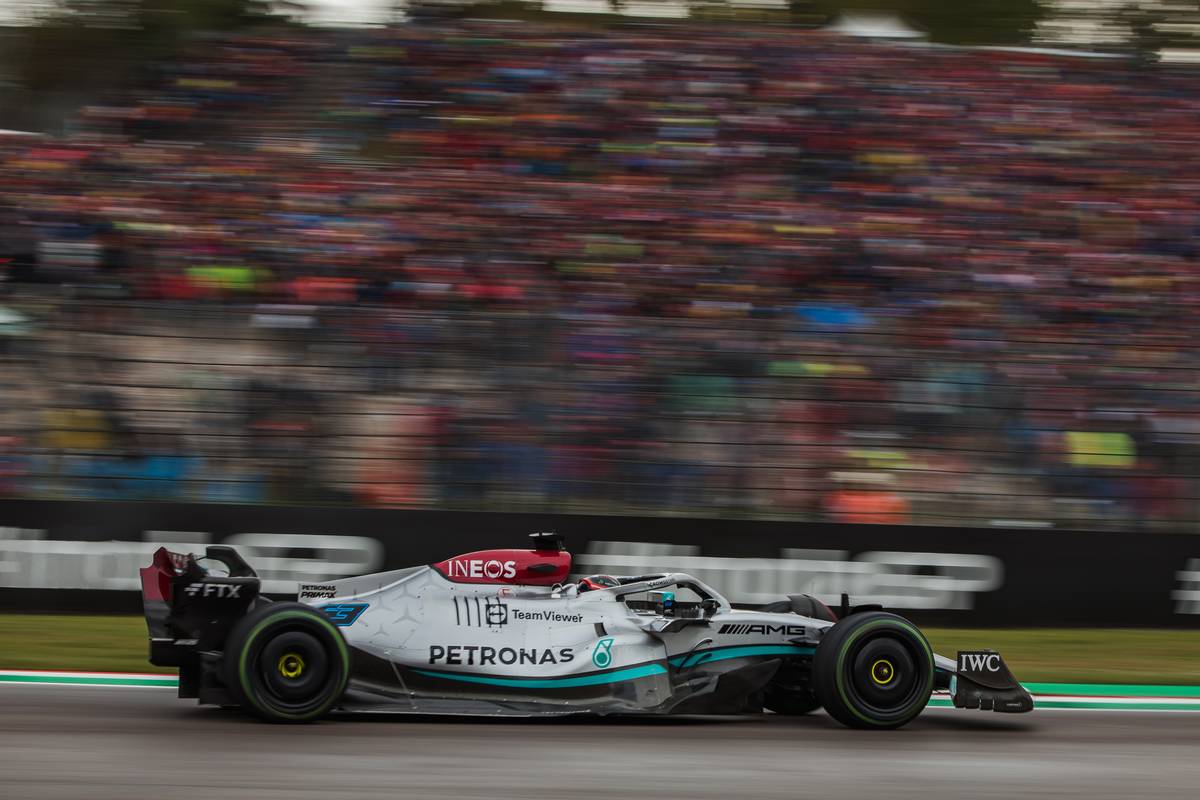 George Russell (GBR) Mercedes AMG F1 W13. 24.04.2022. Formula 1 World Championship, Rd 4, Emilia Romagna Grand Prix, Imola, Italy, Race