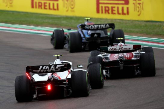 Mick Schumacher (GER) Haas VF-22. 
24.04.2022. Formula 1 World Championship, Rd 4, Emilia Romagna Grand Prix, Imola, Italy, Race Day.
- www.xpbimages.com, EMail: requests@xpbimages.com © Copyright: Coates / XPB Images