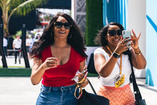 Guests of Lewis Hamilton (GBR) Mercedes AMG F1.
05.05.2022. Formula 1 World Championship, Rd 5, Miami Grand Prix, Miami, Florida, USA, Preparation Day.
- www.xpbimages.com, EMail: requests@xpbimages.com © Copyright: Bearne / XPB Images