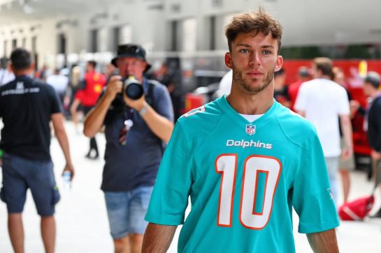 Pierre Gasly (FRA) AlphaTauri.
05.05.2022. Formula 1 World Championship, Rd 5, Miami Grand Prix, Miami, Florida, USA, Preparation Day.
- www.xpbimages.com, EMail: requests@xpbimages.com © Copyright: Batchelor / XPB Images