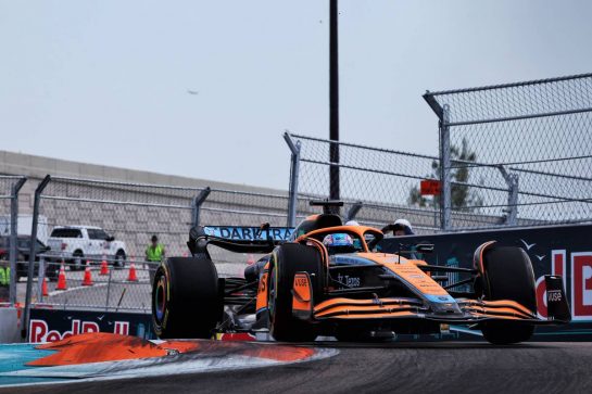 Daniel Ricciardo (AUS) McLaren MCL36.
06.05.2022. Formula 1 World Championship, Rd 5, Miami Grand Prix, Miami, Florida, USA, Practice Day.
- www.xpbimages.com, EMail: requests@xpbimages.com © Copyright: Bearne / XPB Images