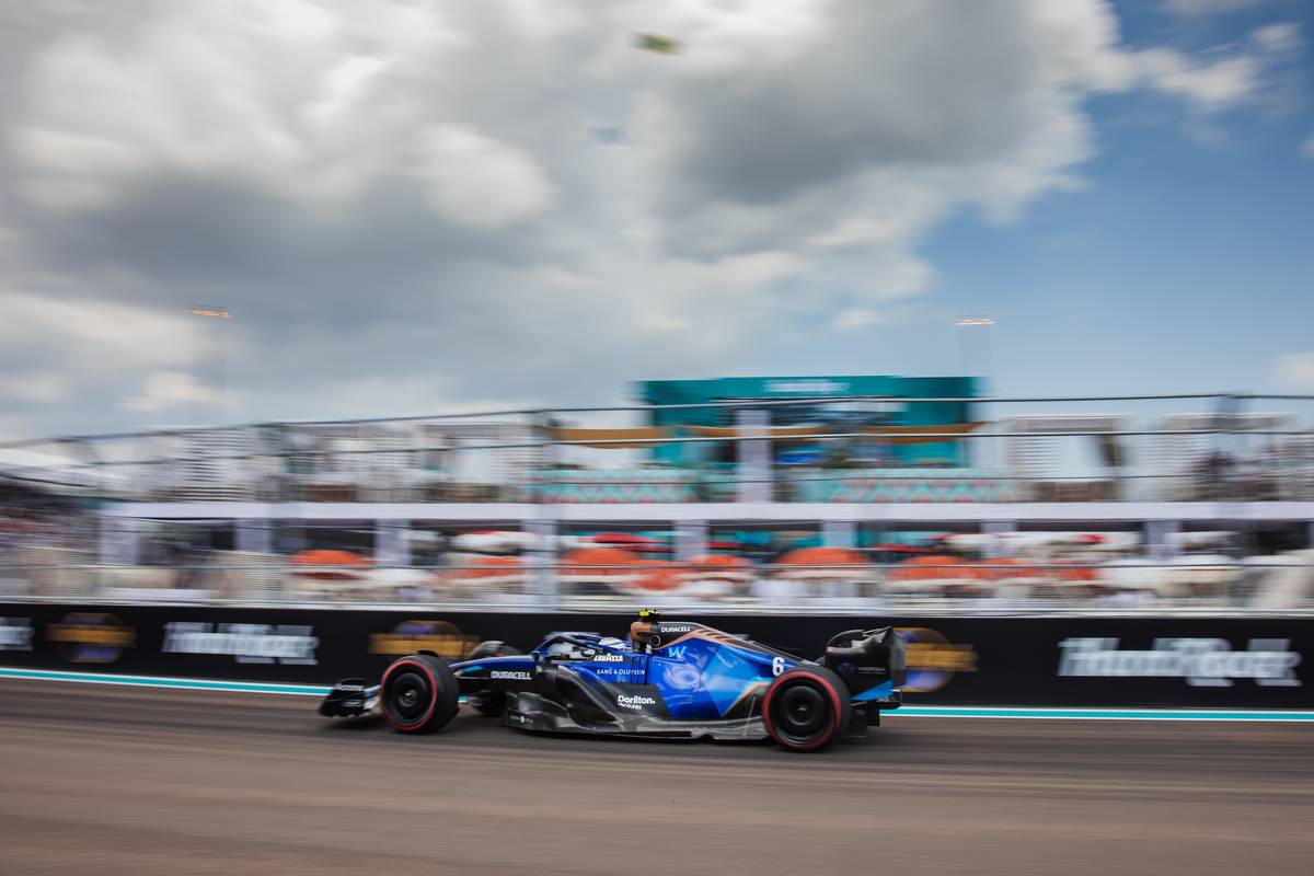 Nicholas Latifi (CDN) Williams Racing FW44. 06.05.2022. Formula 1 World Championship, Rd 5, Miami Grand Prix, Miami, Florida, USA, Practice