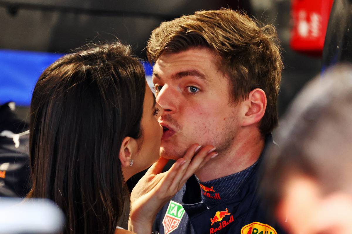 Max Verstappen (NLD) Red Bull Racing with his girlfriend Kelly Piquet (BRA).
07.05.2022. Formula 1 World Championship, Rd 5, Miami Grand Prix, Miami, Florida, USA, Qualifying Day.
- www.xpbimages.com, EMail: requests@xpbimages.com © Copyright: Batchelor / XPB Images