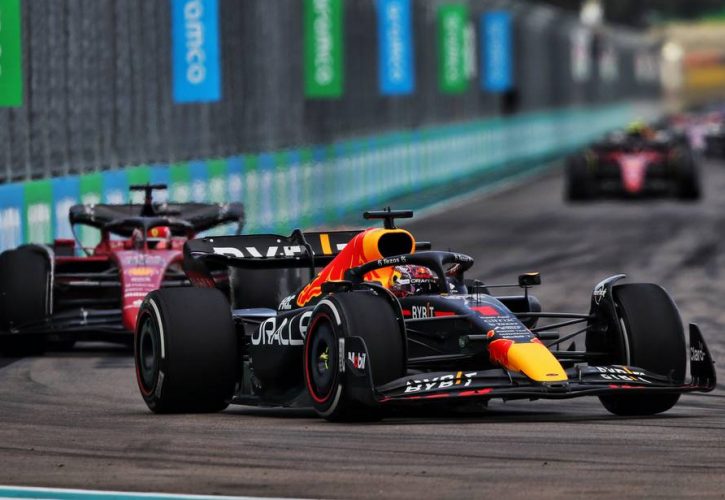 Max Verstappen (NLD) Red Bull Racing RB18. 08.05.2022. Formula 1 World Championship, Rd 5, Miami Grand Prix, Miami, Florida, USA, Race
