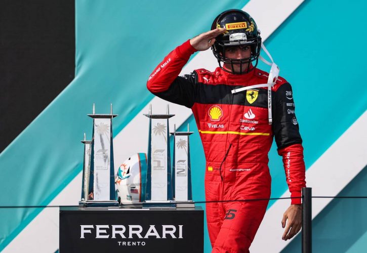 Carlos Sainz Jr (ESP), Scuderia Ferrari 08.05.2022. Formula 1 World Championship, Rd 5, Miami Grand Prix, Miami, Florida, USA, Race