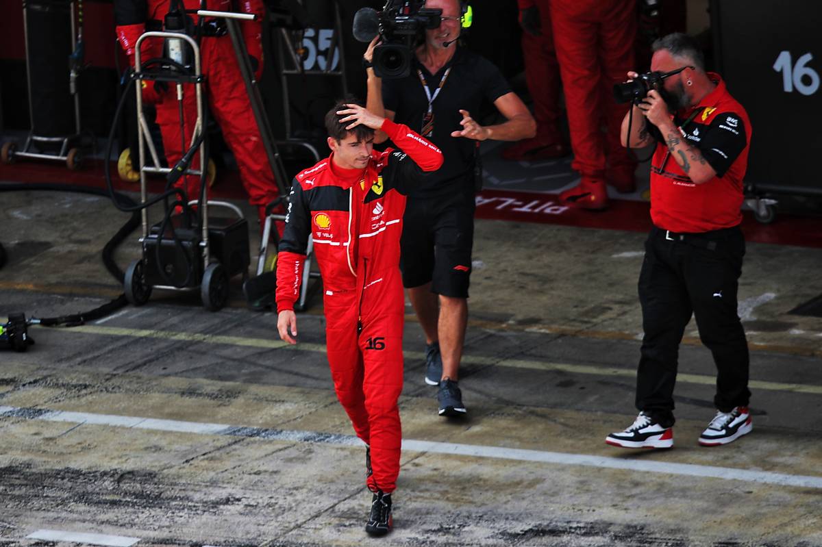 Charles Leclerc (MON) Ferrari retired from the race. 22.05.2022. Formula 1 World Championship, Rd 6, Spanish Grand Prix, Barcelona, Spain, Race
