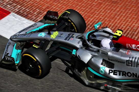 Lewis Hamilton (GBR) Mercedes AMG F1 W13.
27.05.2022. Formula 1 World Championship, Rd 7, Monaco Grand Prix, Monte Carlo, Monaco, Friday.
 - www.xpbimages.com, EMail: requests@xpbimages.com © Copyright: Coates / XPB Images