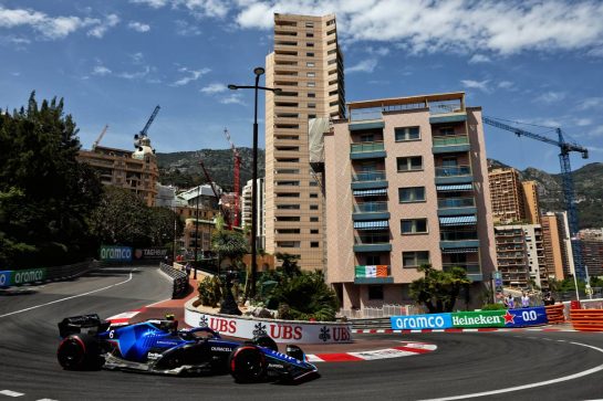 Nicholas Latifi (CDN) Williams Racing FW44.
27.05.2022. Formula 1 World Championship, Rd 7, Monaco Grand Prix, Monte Carlo, Monaco, Friday.
- www.xpbimages.com, EMail: requests@xpbimages.com © Copyright: Batchelor / XPB Images