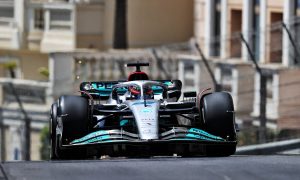 Russell almost doing 'wheelies' around Monaco with 'very stiff' Mercedes