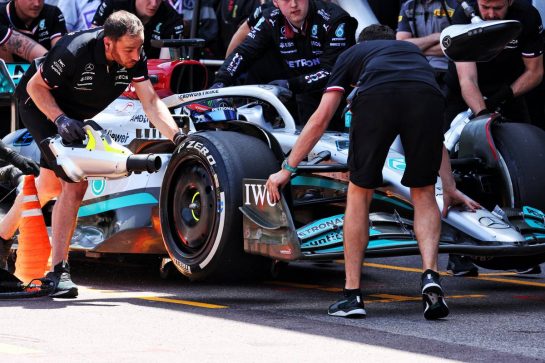 George Russell (GBR) Mercedes AMG F1 W13.
27.05.2022. Formula 1 World Championship, Rd 7, Monaco Grand Prix, Monte Carlo, Monaco, Friday.
- www.xpbimages.com, EMail: requests@xpbimages.com © Copyright: Bearne / XPB Images