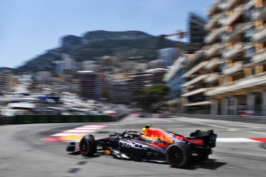 Sergio Perez (MEX) Red Bull Racing RB18.
27.05.2022. Formula 1 World Championship, Rd 7, Monaco Grand Prix, Monte Carlo, Monaco, Friday.
- www.xpbimages.com, EMail: requests@xpbimages.com © Copyright: Price / XPB Images