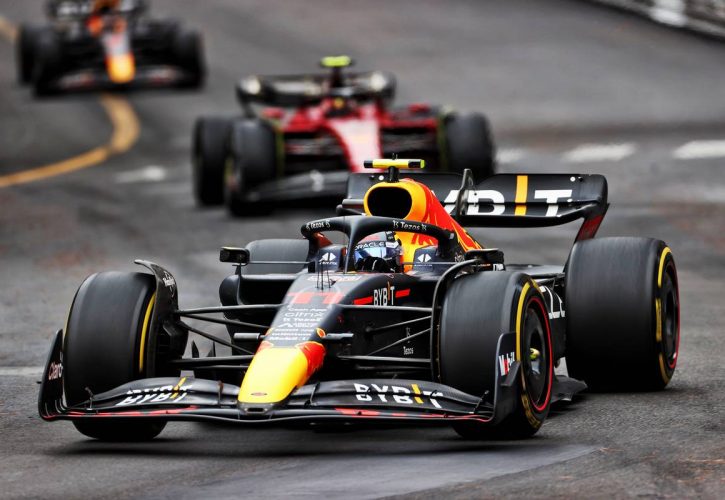 Sergio Perez (MEX) Red Bull Racing RB18. 29.05.2022. Formula 1 World Championship, Rd 7, Monaco Grand Prix, Monte Carlo, Monaco, Race
