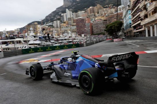 Nicholas Latifi (CDN) Williams Racing FW44.
29.05.2022. Formula 1 World Championship, Rd 7, Monaco Grand Prix, Monte Carlo, Monaco, Race Day.
- www.xpbimages.com, EMail: requests@xpbimages.com © Copyright: Bearne / XPB Images