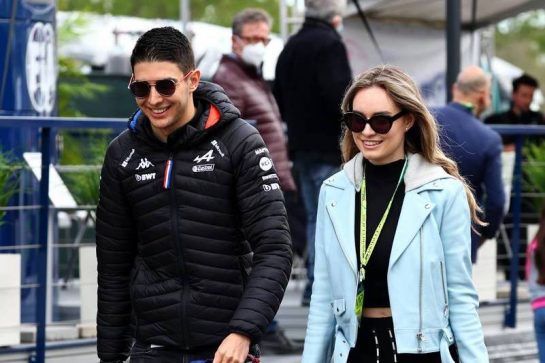Esteban Ocon and Elena Berri