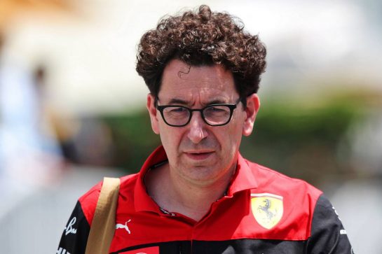 Mattia Binotto (ITA) Ferrari Team Principal.
09.06.2022. Formula 1 World Championship, Rd 8, Azerbaijan Grand Prix, Baku Street Circuit, Azerbaijan, Preparation Day.
- www.xpbimages.com, EMail: requests@xpbimages.com © Copyright: Coates / XPB Images