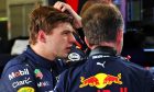 Max Verstappen (NLD) Red Bull Racing with Christian Horner (GBR) Red Bull Racing Team Principal. 10.06.2022. Formula 1 World Championship, Rd 8, Azerbaijan Grand Prix, Baku