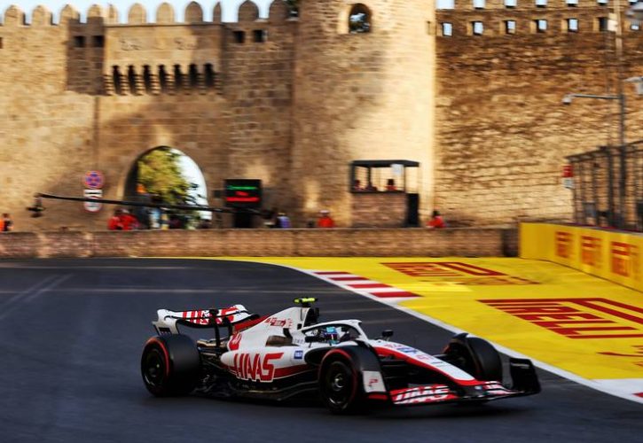 Mick Schumacher (GER) Haas VF-22. 10.06.2022. Formula 1 World Championship, Rd 8, Azerbaijan Grand Prix, Baku