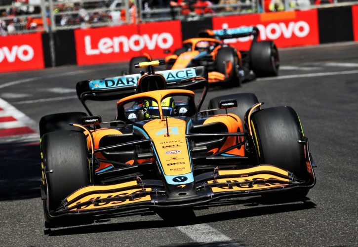Lando Norris (GBR) McLaren MCL36. 12.06.2022. Formula 1 World Championship, Rd 8, Azerbaijan Grand Prix, Baku