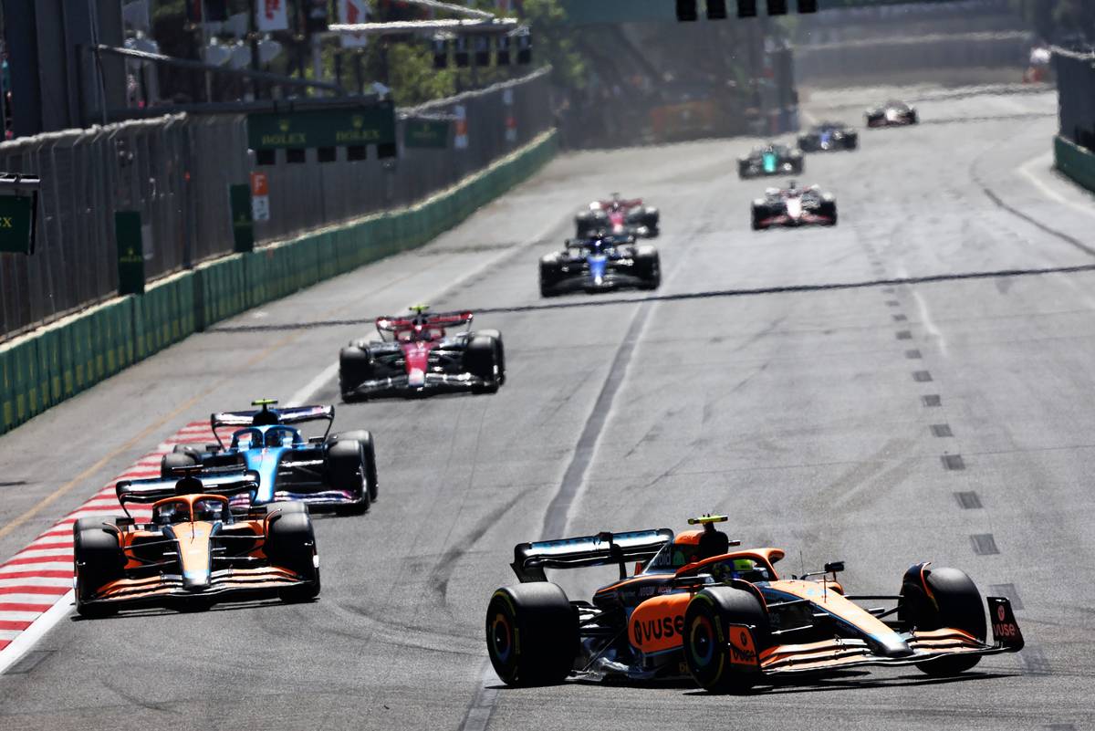 Lando Norris (GBR) McLaren MCL36. 12.06.2022. Formula 1 World Championship, Rd 8, Azerbaijan Grand Prix, Baku