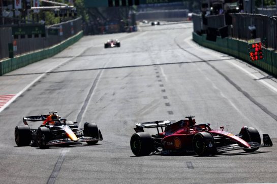 Charles Leclerc (MON) Ferrari F1-75.
12.06.2022. Formula 1 World Championship, Rd 8, Azerbaijan Grand Prix, Baku Street Circuit, Azerbaijan, Race Day.
- www.xpbimages.com, EMail: requests@xpbimages.com © Copyright: Batchelor / XPB Images