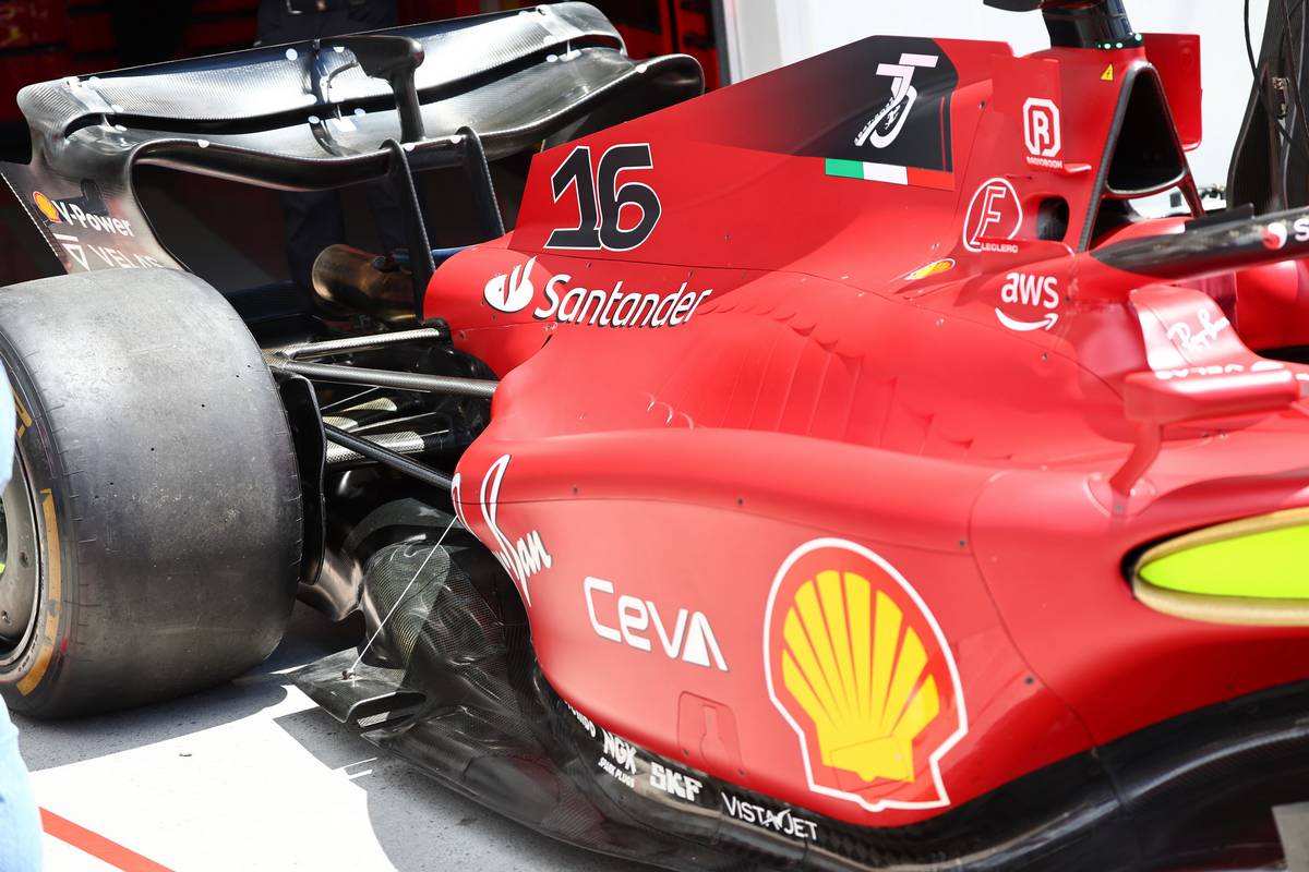 Charles Leclerc (MON) Ferrari F1-75 rear wing and floor. 17.06.2022. Formula 1 World Championship, Rd 9, Canadian Grand Prix, Montreal, Canada, Practice